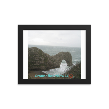 Coastal Escape Framed photo paper poster with groundfloorview24 with House Logo
