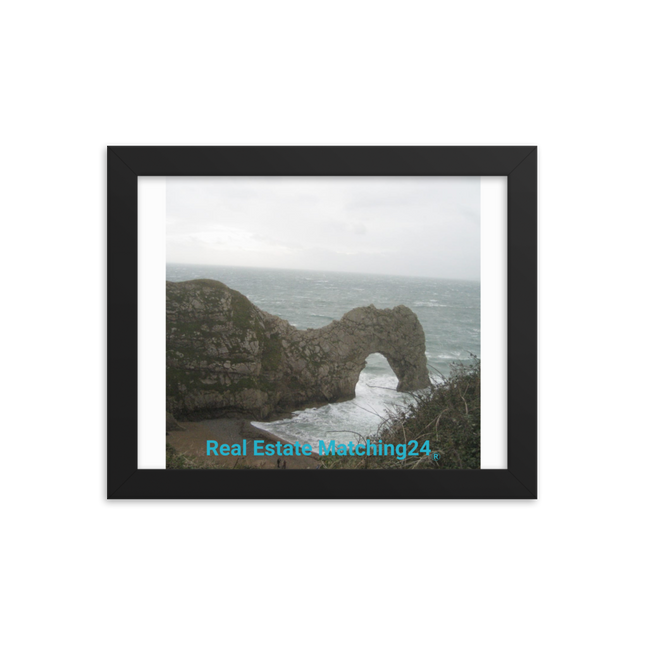 Coastal Escape Framed photo paper poster with realestatematching24 without key Logo