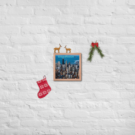 Beutiful Sinari Framed photo paper poster with Groundfloor24 Logo