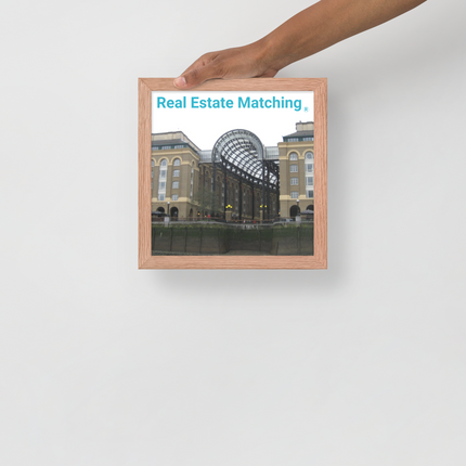 Hay's Galleria Framed photo paper poster with Real Estate Matching Logo