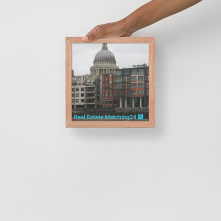 St. Paul's Cathedral Framed photo paper poster with Real Estate Matching24 Logo