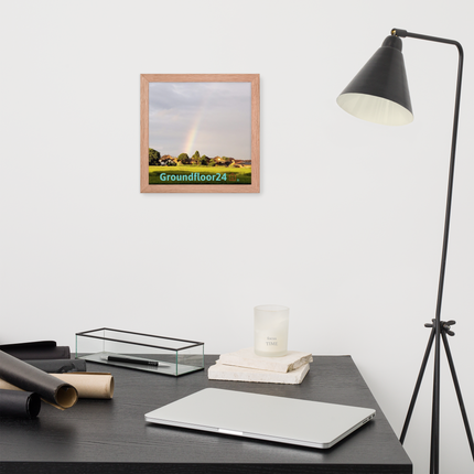 The Rainbow Sinari Framed photo paper poster with Groundfloor24 Logo