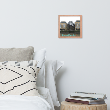 Hay's Galleria Framed photo paper poster with Groundfloor24 Logo
