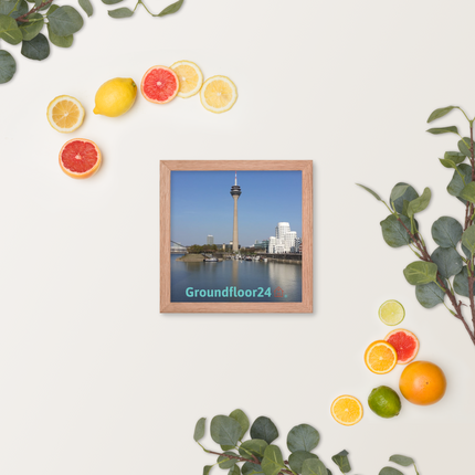 Lovely Sinari Framed photo paper poster with Groundfloor24 Logo