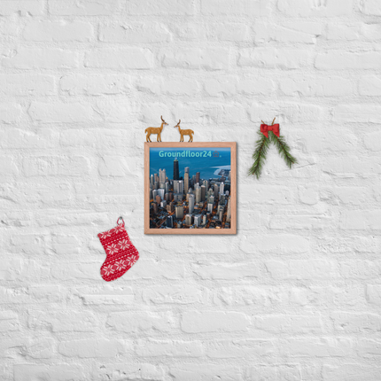 Beutiful Sinari Framed photo paper poster with Groundfloor24 Logo
