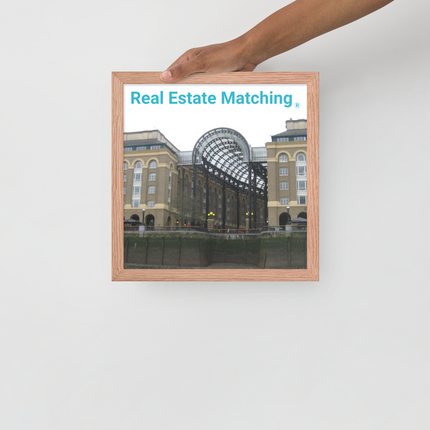 Hay's Galleria Framed photo paper poster with Real Estate Matching Logo