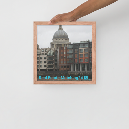 St. Paul's Cathedral Framed photo paper poster with Real Estate Matching24 Logo