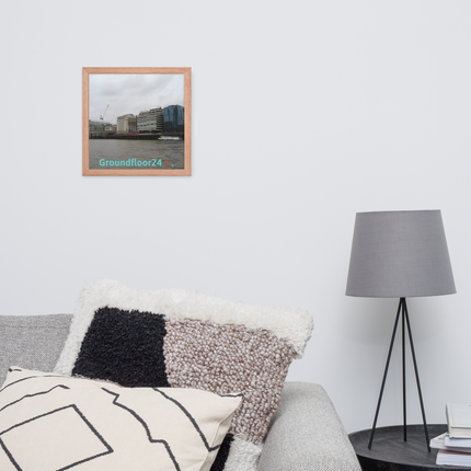 Beautiful Place Framed photo paper poster with Groundfloor24 Logo