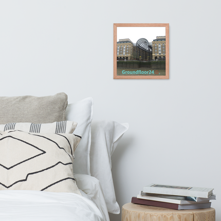 Hay's Galleria Framed photo paper poster with Groundfloor24 Logo