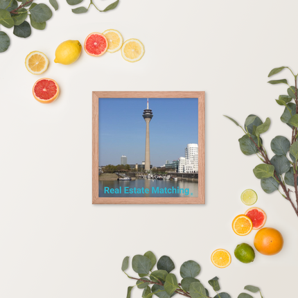 Lovely Sinari Framed photo paper poster with Real Estate Matching Logo