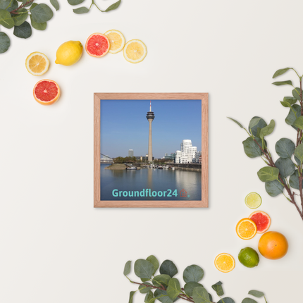 Lovely Sinari Framed photo paper poster with Groundfloor24 Logo