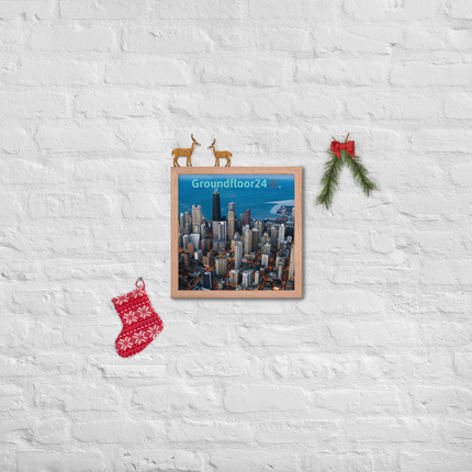 Beutiful Sinari Framed photo paper poster with Groundfloor24 Logo