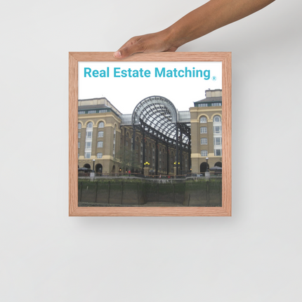 Hay's Galleria Framed photo paper poster with Real Estate Matching Logo
