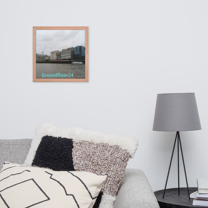 Beautiful Place Framed photo paper poster with Groundfloor24 Logo