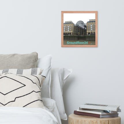 Hay's Galleria Framed photo paper poster with Groundfloor24 Logo