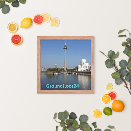 Lovely Sinari Framed photo paper poster with Groundfloor24 Logo