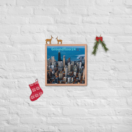 Beutiful Sinari Framed photo paper poster with Groundfloor24 Logo