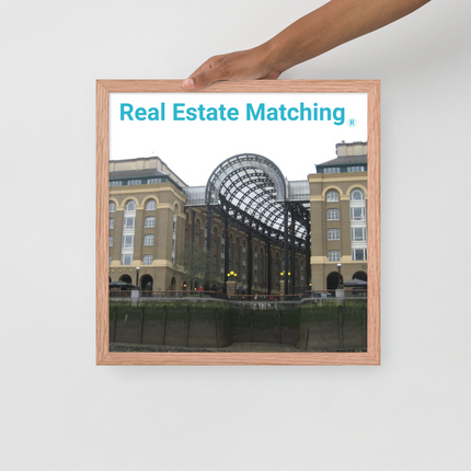 Hay's Galleria Framed photo paper poster with Real Estate Matching Logo