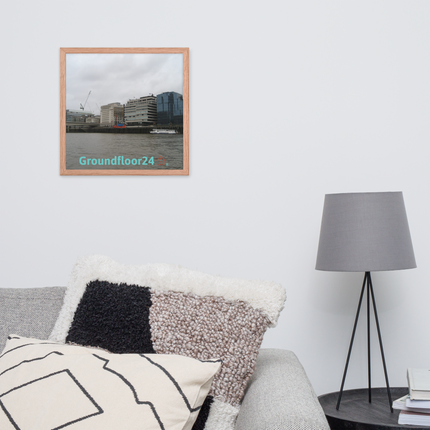 Beautiful Place Framed photo paper poster with Groundfloor24 Logo