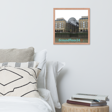 Hay's Galleria Framed photo paper poster with Groundfloor24 Logo