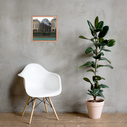 Hay's Galleria Framed photo paper poster with Real Estate Matching24 Logo