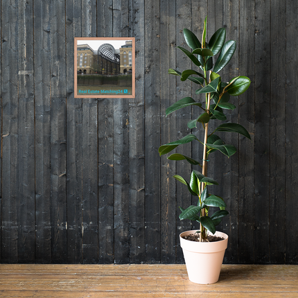 Hay's Galleria Framed photo paper poster with Real Estate Matching24 Logo