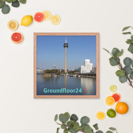 Lovely Sinari Framed photo paper poster with Groundfloor24 Logo