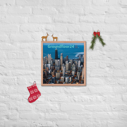 Beutiful Sinari Framed photo paper poster with Groundfloor24 Logo
