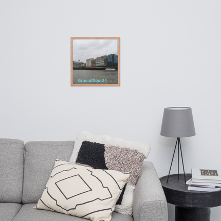 Beautiful Place Framed photo paper poster with Groundfloor24 Logo