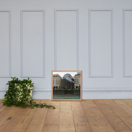 Hay's Galleria Framed photo paper poster with Real Estate Matching24 Logo