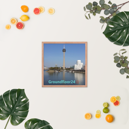 Lovely Sinari Framed photo paper poster with Groundfloor24 Logo