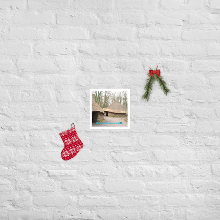 Village Charm Photo paper poster with realestatematching with key Logo