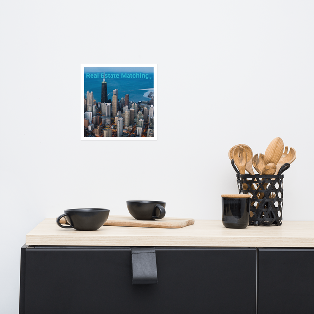 Beutiful Sinari Photo paper poster with Real Estate Matching Logo