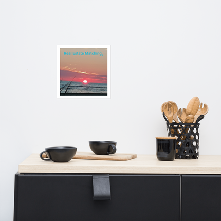Beutiful Photo paper poster with Real Estate Matching Logo