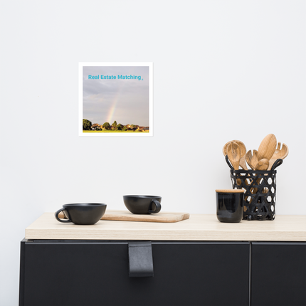The Rainbow Sinari Photo paper poster with Real Estate Matching Logo