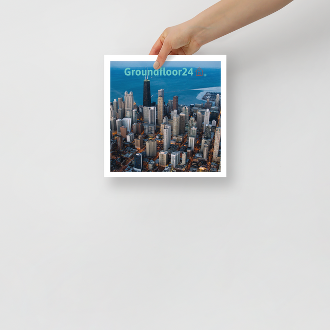 Beutiful Sinari Photo paper poster with Groundfloor24 Logo