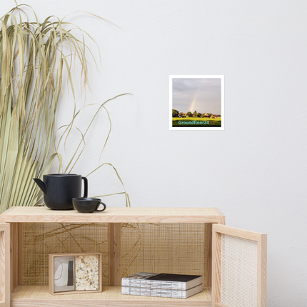 The Rainbow Sinari Photo paper poster with Groundfloor24 Logo