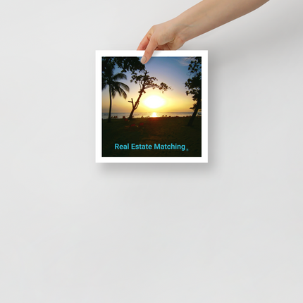 Beautiful Sea View Photo paper poster with realestatematching without key Logo