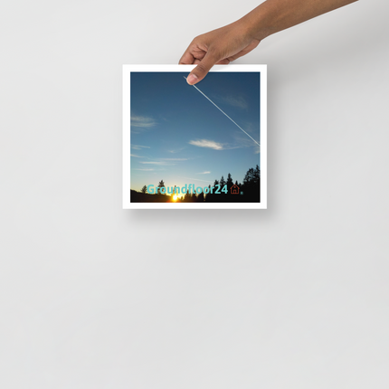 Attractive Sinari Photo paper poster with Groundfloor24 with House Logo
