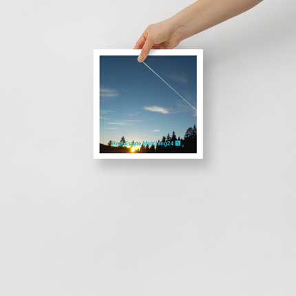 Attractive Sinari Photo paper poster with realestatematching24 with key Logo
