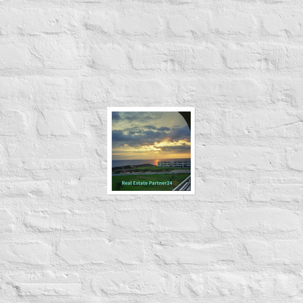 Natural View Photo paper poster with realestatepartner24 with house Logo