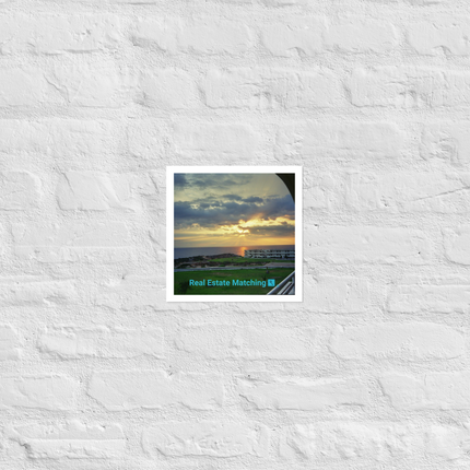 Natural View Photo paper poster with realestatematching with key Logo