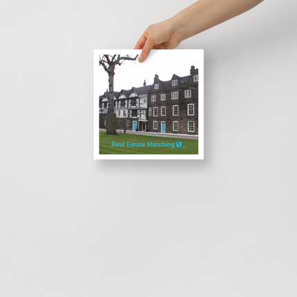 Beautiful Palace Photo paper poster with realestatematching with key Logo