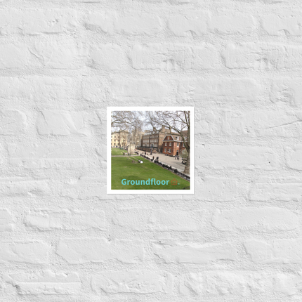 Beautiful Park Photo paper poster with Groundfloor with House Logo