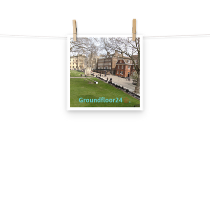 Beautiful Park Photo paper poster with Groundfloor24 with House Logo