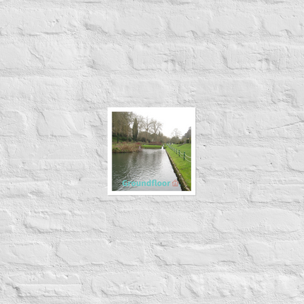 Lakeside Beauty Photo paper poster with Groundfloor with House Logo