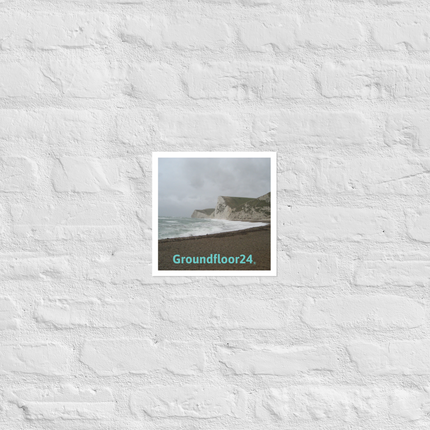 Waves and Sand Photo paper poster with Groundfloor24 without House Logo