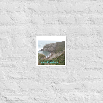 Sea & Hills Photo paper poster with groundfloorview24 with House Logo