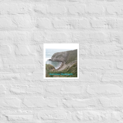 Sea & Hills Photo paper poster with realestatematching24 without key Logo
