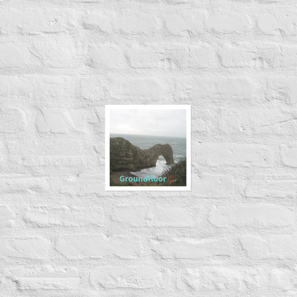 Coastal Escape Photo paper poster with Groundfloor with House Logo